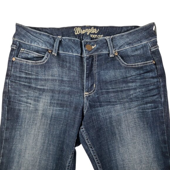 Wrangler Bootcut Jeans Women 34x29 Medium Wash Blue Denim Medium Rise - Picture 5 of 12